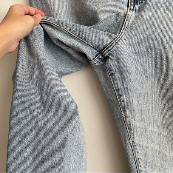 CALVIN KLEIN Vintage High Rise mom Jeans Size 16 light wash stone Union made 32 - Picture 7 of 11